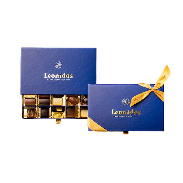 Leonidas Medium Blue Heritage Gift Box - Assorted Chocolates - Leonidas- chocolate.com