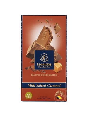Leonidas Melkchocolade Gezouten Karamel Tablet