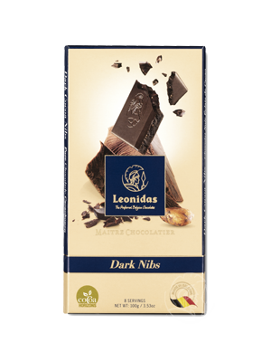 Leonidas Purechocolade Nibs Tablet
