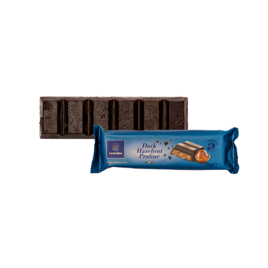 Barre Chocolatée Noir aux Noisettes