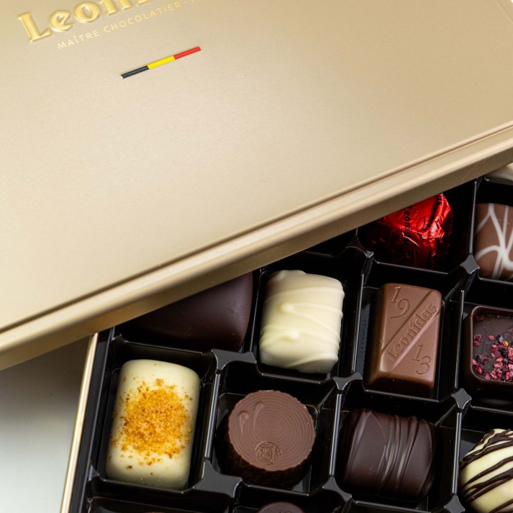 Gold Metal Kosher Gift Box | Webshop Leonidas