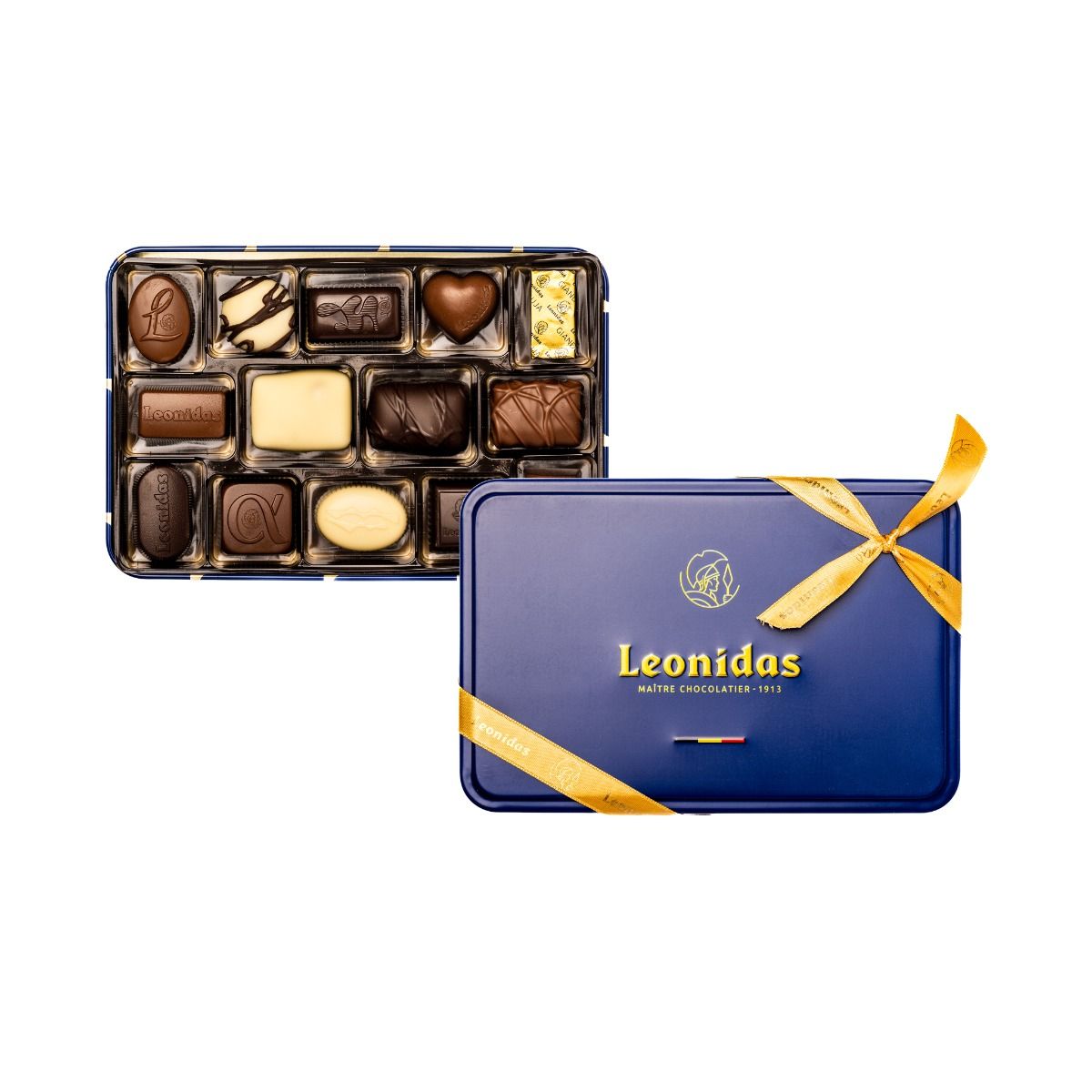 Blue Metal Kosher Gift Box | Webshop Leonidas